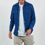 Button Up Field Shirt //  Navy Blue (S)