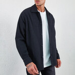 Flannel Overshirt // Dark Gray (S)