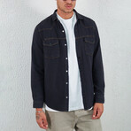 Button Up Field Shirt // Black (XS)