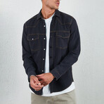 Button Up Field Shirt // Black // Style 2 (M)