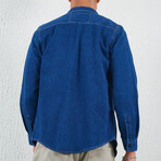 Button Up Field Shirt //  Navy Blue (S)