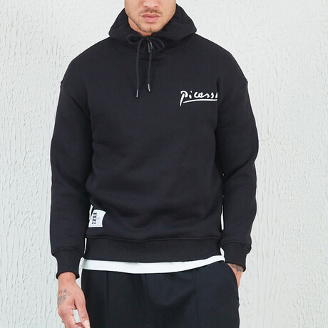 Picasso Graphic Hoodie // Black (XS)