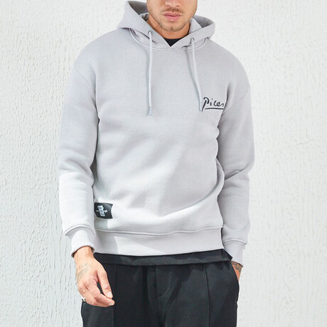 Picasso Graphic Hoodie // Gray (XS)