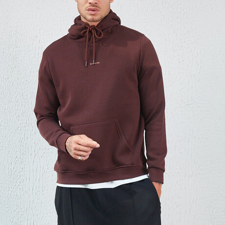 Logo Hoodie // Brown (XS)