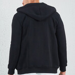 Zip Up Hoodie // Black (XS)