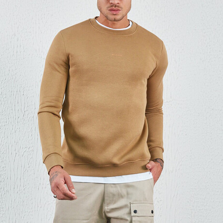 Logo Sweatshirt // Camel (XS)