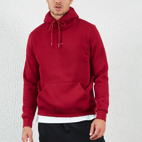 Logo Hoodie // Burgundy (XS)