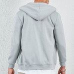 Zip Up Hoodie // Light Gray (XS)