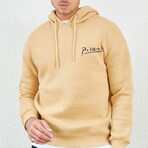 Picasso Graphic Hoodie // Beige (XL)