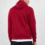 Logo Hoodie // Burgundy (XS)