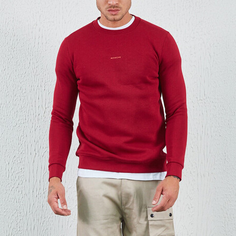 Logo Sweatshirt // Burgundy (XS)