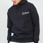 Picasso Graphic Hoodie // Black (M)