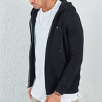 Zip Up Hoodie // Black (XS)