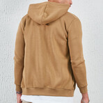 Zip Up Hoodie // Camel (XS)