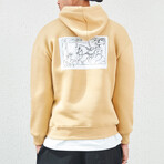 Picasso Graphic Hoodie // Beige (XL)