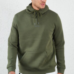 Logo Hoodie // Khaki (M)