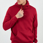 Logo Hoodie // Burgundy (XS)