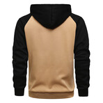 Raglan Jacket // Beige + Black (S)