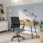 Harrison Office Chair // Gray with Black Base