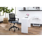 Harrison Office Chair // Gray with Black Base