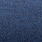 Devon Office Chair // Blue Fabric with Polished Aluminum Base