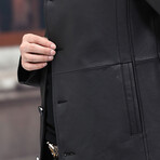 Leather Coat // Black (L)