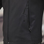 Racer Leather Jacket // Black // Style 3 (4XL)