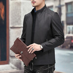 Racer Leather Jacket // Black // Style 3 (XS)