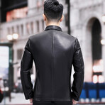 Leather Jacket // Black (L)