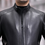 Racer Leather Jacket // Black (XS)