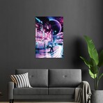 Tokyo 2077 Print on Acrylic Glass by Gab Fernando (16"H x 24"W x 0.25"D)