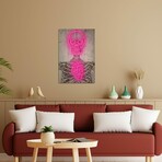 Neon Skull Diagram Print on Acrylic Glass by Ink & Drop (16"H x 24"W x 0.25"D)