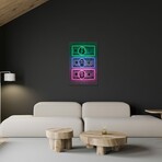 Dollars Print on Acrylic Glass by Octavian Mielu (16"H x 24"W x 0.25"D)