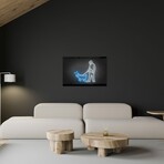 Haring Dog Print on Acrylic Glass by Octavian Mielu (24"H x 16"W x 0.25"D)