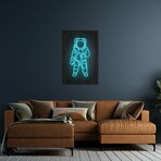 Astronaut Print on Acrylic Glass by Octavian Mielu (16"H x 24"W x 0.25"D)