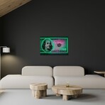 100 Dollars Print on Acrylic Glass by Octavian Mielu (24"H x 16"W x 0.25"D)