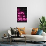 Pink All Dream Print on Acrylic Glass by Ink & Drop (16"H x 24"W x 0.25"D)