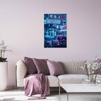 Tokyo Street Print on Acrylic Glass by Gab Fernando (16"H x 24"W x 0.25"D)