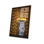 Money Rain Print on Acrylic Glass by Octavian Mielu (16"H x 24"W x 0.25"D)