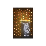 Money Rain Print on Acrylic Glass by Octavian Mielu (16"H x 24"W x 0.25"D)