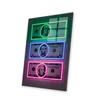 Dollars Print on Acrylic Glass by Octavian Mielu (16"H x 24"W x 0.25"D)