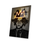 Basquiat Print on Acrylic Glass by Octavian Mielu (16"H x 24"W x 0.25"D)