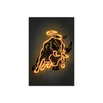 Wall Street Print on Acrylic Glass by Octavian Mielu (16"H x 24"W x 0.25"D)