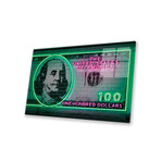 100 Dollars Print on Acrylic Glass by Octavian Mielu (24"H x 16"W x 0.25"D)