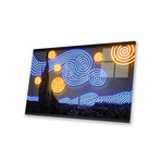 Starry Night Print on Acrylic Glass by Octavian Mielu (24"H x 16"W x 0.25"D)