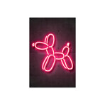 Balloon Dog Print on Acrylic Glass by Octavian Mielu (16"H x 24"W x 0.25"D)