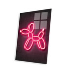 Balloon Dog Print on Acrylic Glass by Octavian Mielu (16"H x 24"W x 0.25"D)