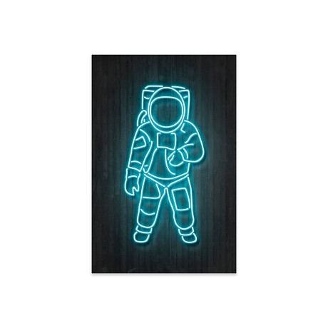 Astronaut Print on Acrylic Glass by Octavian Mielu (16"H x 24"W x 0.25"D)