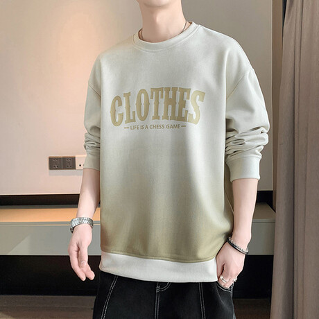 Degraded Logo Print Sweatshirt // Apricot (XS)