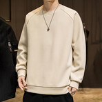 Solid Sweatshirt // Beige (XS)